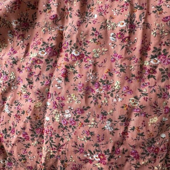 J Crew Peasant Cottagecore Ditsy Floral Maxi Long Dress Pink Sweetheart Coquette - Picture 15 of 17
